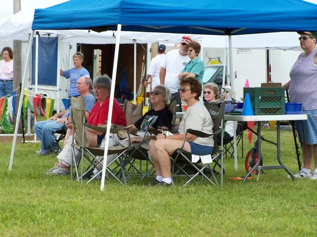 Equipment for camping, powered by the sun, ideal for remote excursions without connection to the...