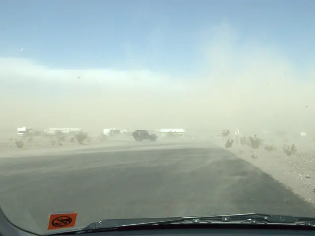 The device on your car's windshield serves the purpose of detecting any potential obstacles or...