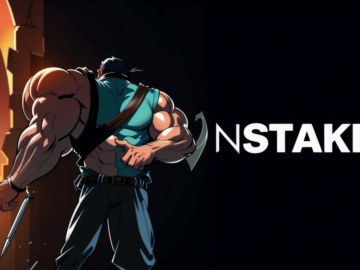 Unveiled Image: Man, armed with a gun, standing defiantly, demanding change in political reforms. In the current news, AI tokens are notably popular, yet scarcely are those pioneering the creation of operational, blockchain-based tools. Unstaked's AI agent network is disrupting the norm by setting a new standard for actual utility within the crypto sphere.